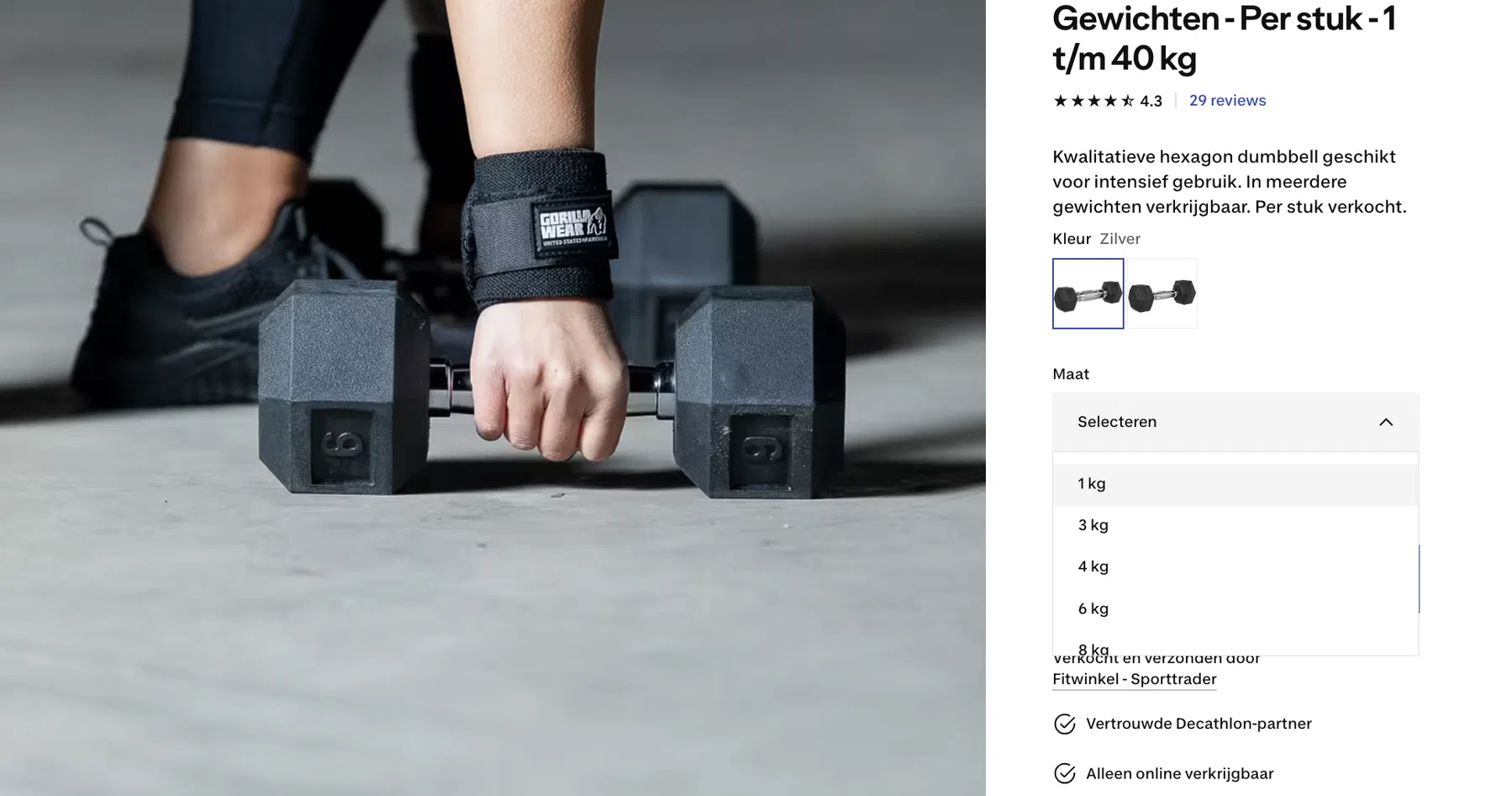 VIRTUFIT Hexa Dumbbell Pro: 1 t/m 40 kg